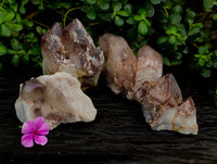 Natural Red Hematoid Quartz Clusters x 4 From Karoi, Zimbabwe - Toprock Gemstones and Minerals 