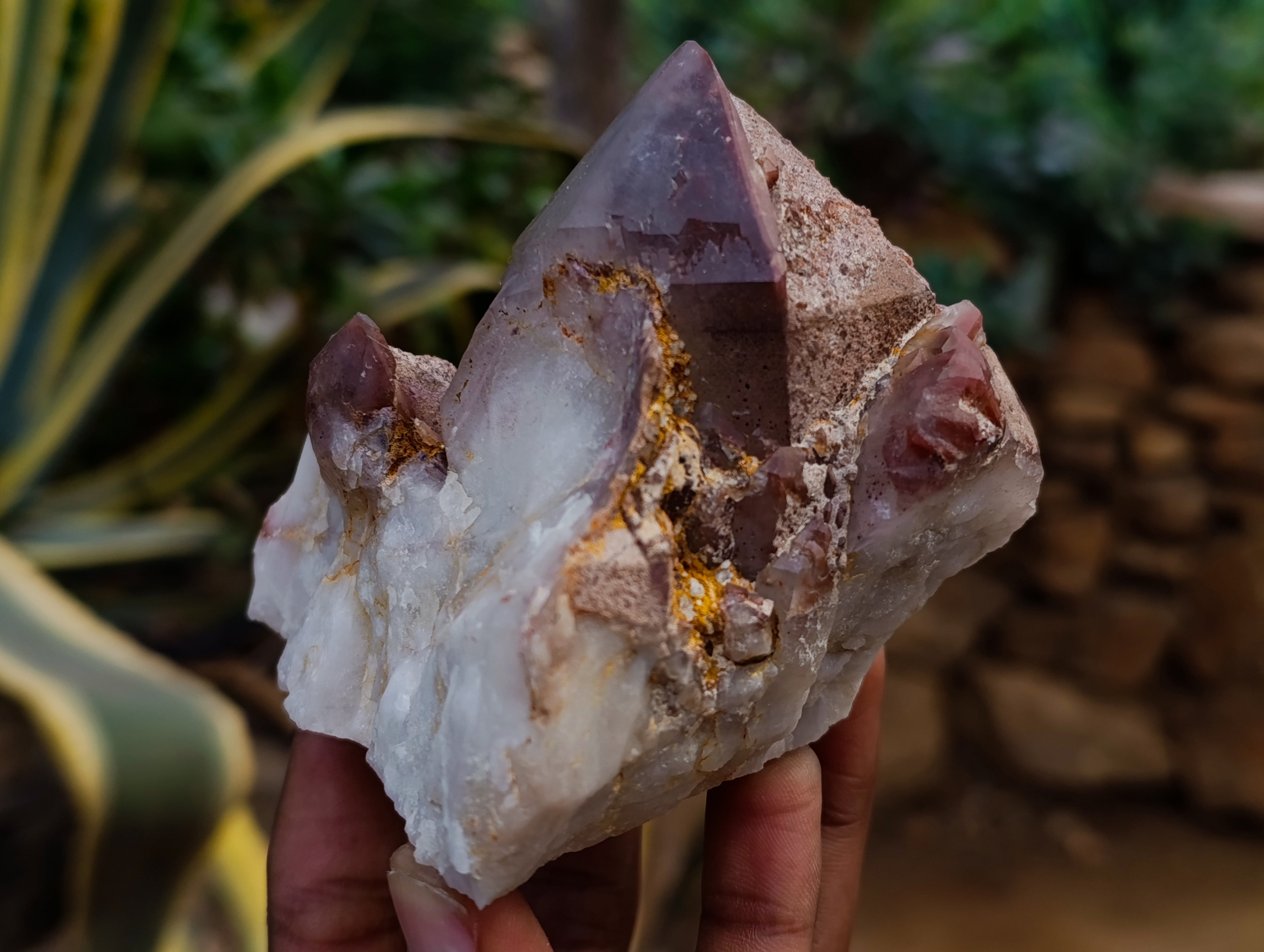 Natural Red Hematoid Quartz Clusters x 4 From Karoi, Zimbabwe - Toprock Gemstones and Minerals 