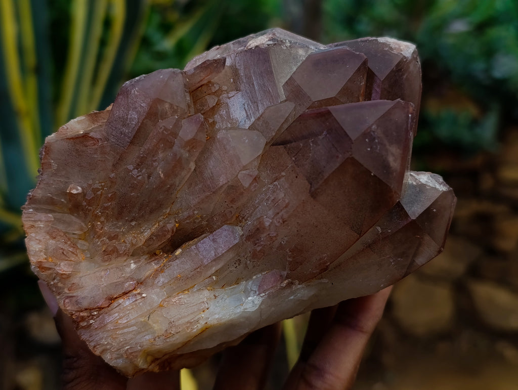 Natural Red Hematoid Quartz Clusters x 4 From Karoi, Zimbabwe - Toprock Gemstones and Minerals 