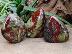 Polished Bastite Dragons Blood Stone Standing Free Forms x 3 From Tshipise, South Africa - Toprock Gemstones and Minerals 