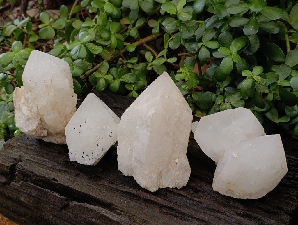 Natural Quartz Crystals x 4 From Madagascar - Toprock Gemstones and Minerals 