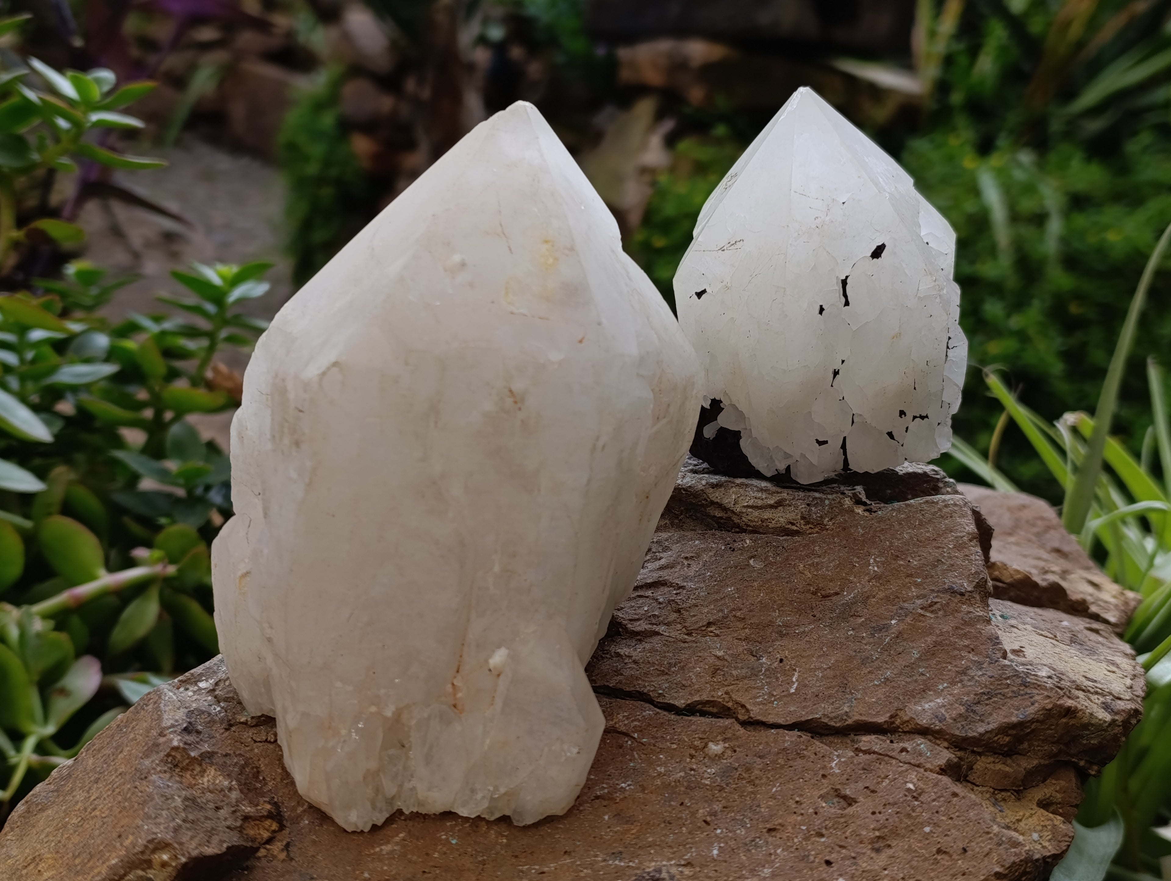 Natural Quartz Crystals x 4 From Madagascar - Toprock Gemstones and Minerals 