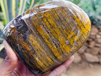 Polished Neolite Standing Free Forms x 3 From Prieska, South Africa