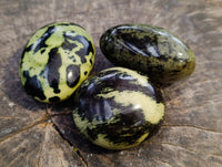 Polished Leopard Stone Free Forms x 12 From Nyanga, Zimbabwe