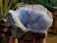 Natural Blue Lace Agate Geode Specimens x 6 From Nsanje, Malawi