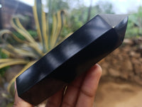Polished Black Basalt Points x 5 From Antsirabe, Madagascar
