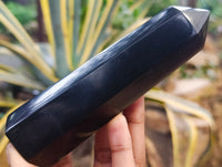 Polished Black Basalt Points x 5 From Antsirabe, Madagascar