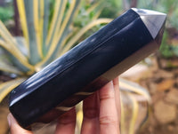 Polished Black Basalt Points x 5 From Antsirabe, Madagascar