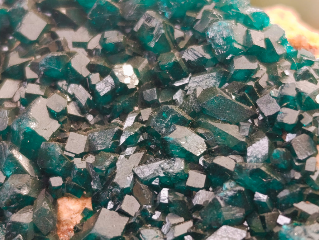 Natural Dioptase Cabinet Specimens x 2 From Likasi, Congo - Toprock Gemstones and Minerals 