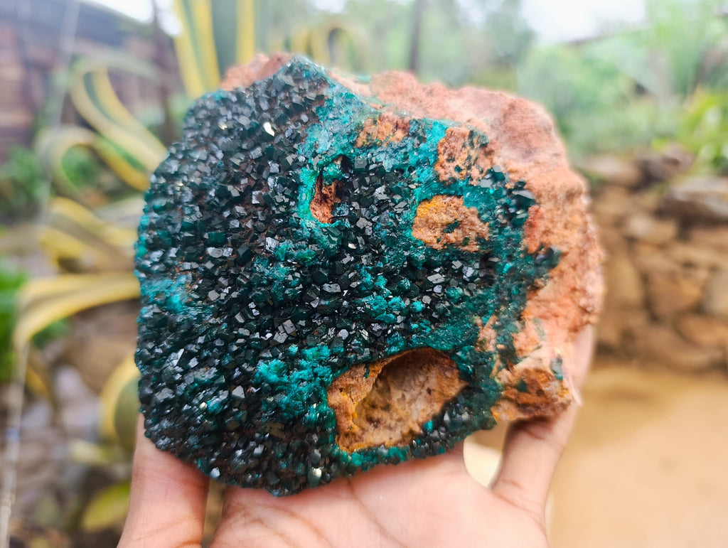 Natural Dioptase Cabinet Specimens x 2 From Likasi, Congo - Toprock Gemstones and Minerals 