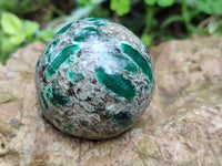 Polished Emerald Mica In Matrix Spheres x 3 From Mutoko, Zimbabwe - Toprock Gemstones and Minerals 
