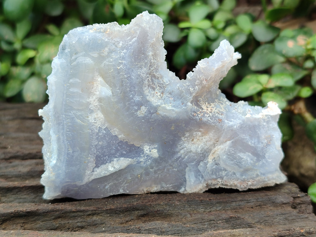 Natural Etched Blue Chalcedony Geodes x 6 From Nsanje, Malawi - Toprock Gemstones and Minerals 