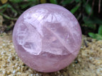 Polished Rose Quartz Spheres x 2 From Ambatondrazaka, Madagascar - Toprock Gemstones and Minerals 