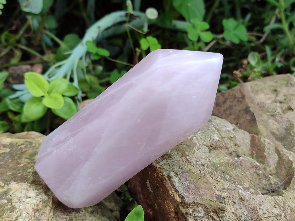 Polished Rose Quartz Points x 3 From Ambatondrazaka, Madagascar - Toprock Gemstones and Minerals 