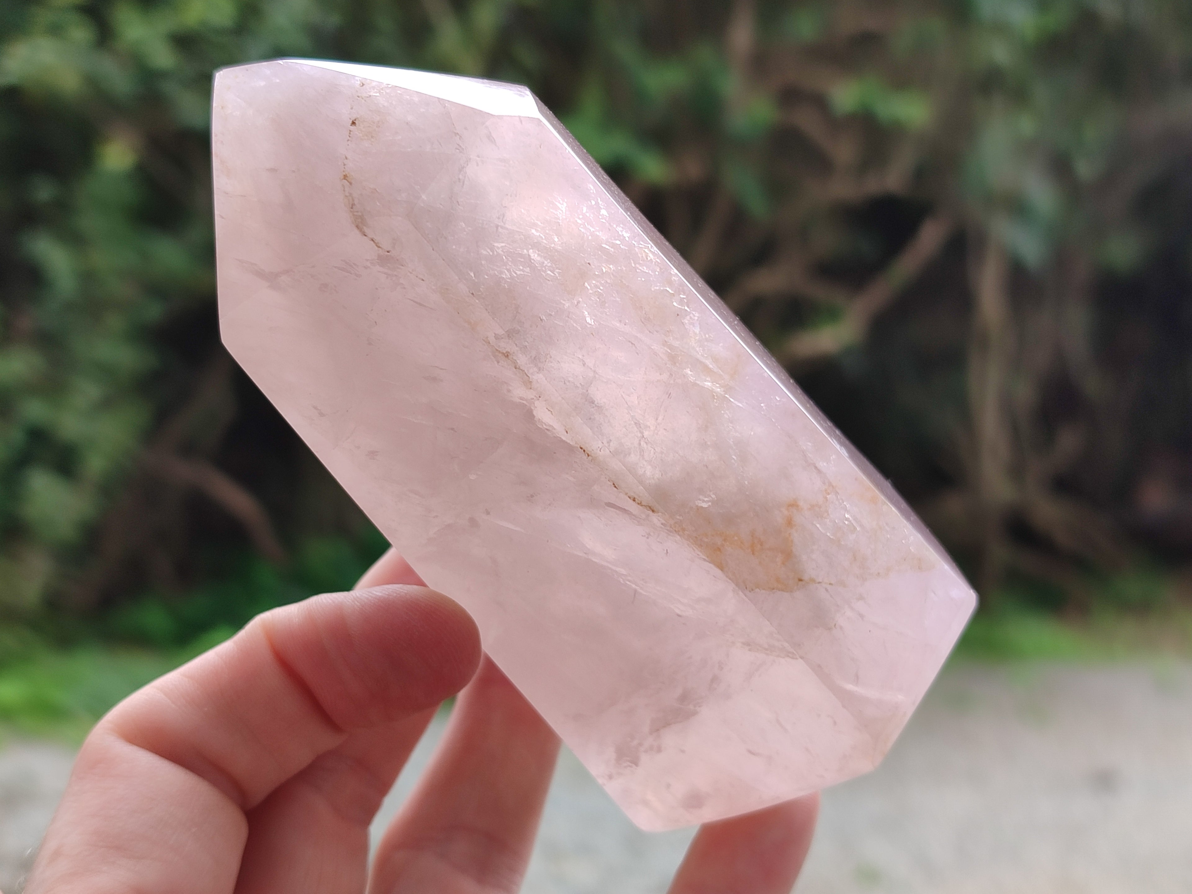 Polished Rose Quartz Points x 3 From Ambatondrazaka, Madagascar - Toprock Gemstones and Minerals 