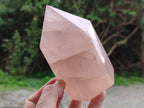 Polished Rose Quartz Points x 3 From Ambatondrazaka, Madagascar - Toprock Gemstones and Minerals 