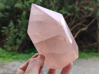 Polished Rose Quartz Points x 3 From Ambatondrazaka, Madagascar