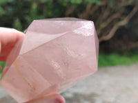 Polished Rose Quartz Points x 3 From Ambatondrazaka, Madagascar