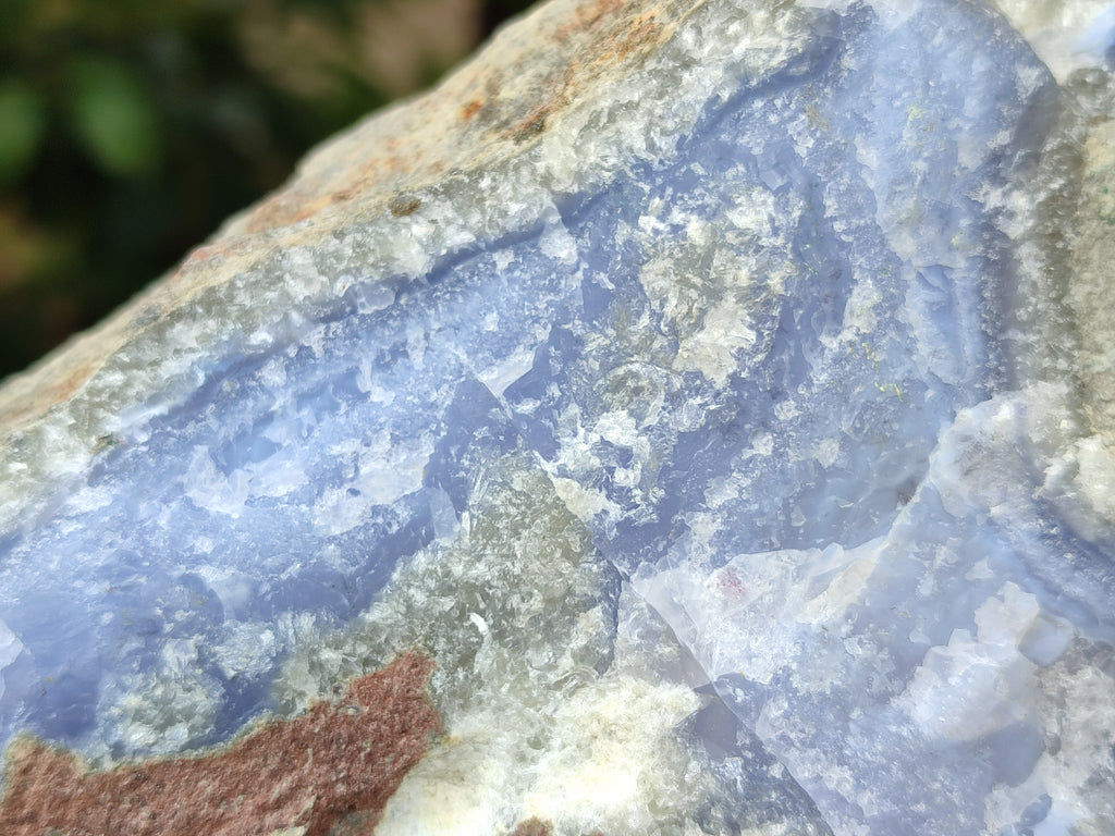 Natural Blue Lace Agate Geode Specimens x 2 From Nsanje, Malawi - Toprock Gemstones and Minerals 