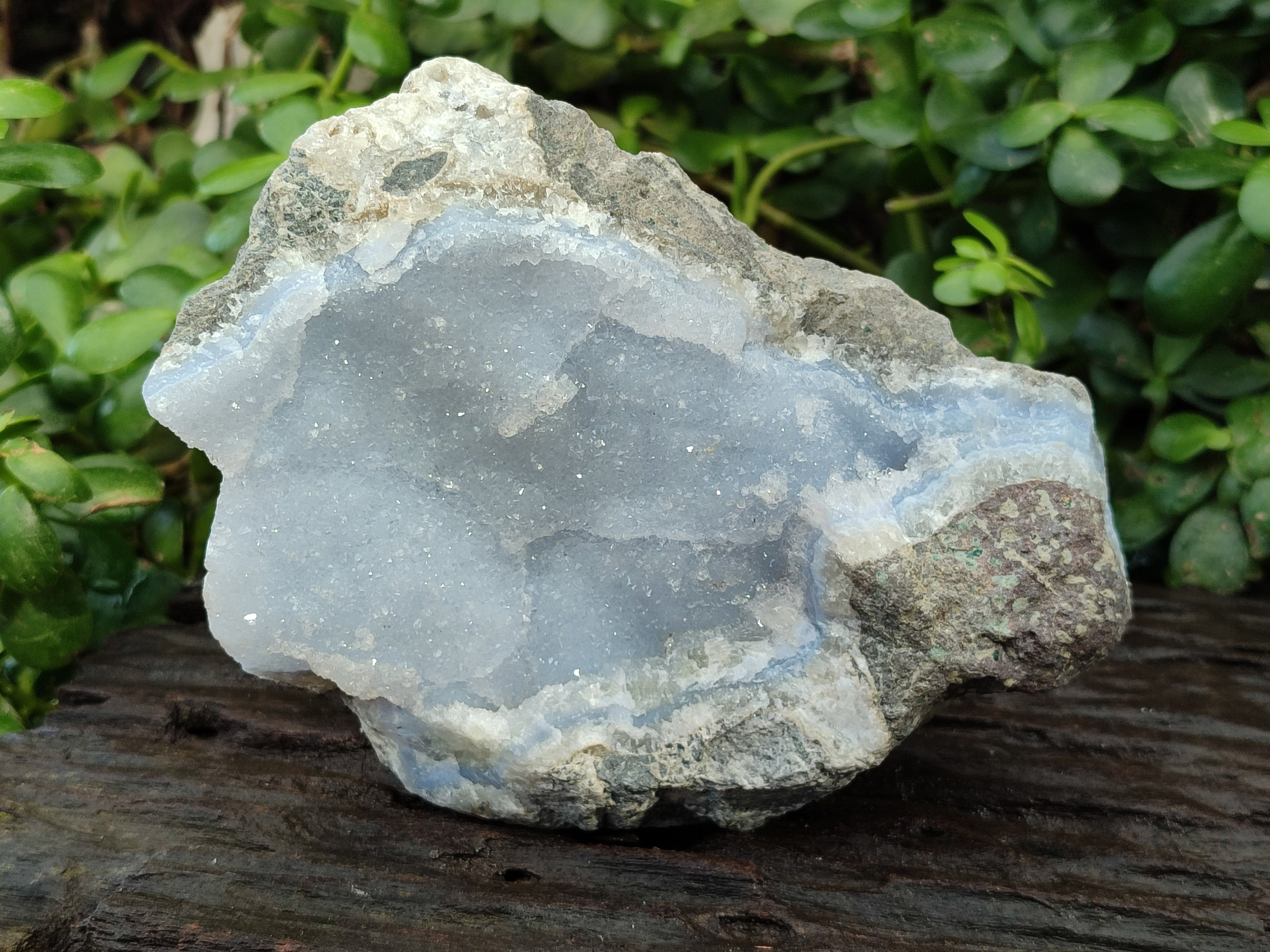 Natural Blue Lace Agate Geode Specimens x 5 From Nsanje, Malawi - Toprock Gemstones and Minerals 