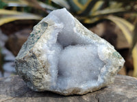 Natural Blue Lace Agate Geode Specimens x 5 From Nsanje, Malawi