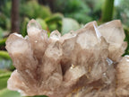 Natural Smokey Phantom Quartz Clusters x 3 From Luena, Congo - Toprock Gemstones and Minerals 