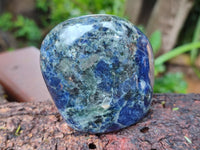 Polished Sodalite Standing Free Forms x 6 From Kunene River, Namibia