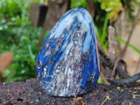 Polished Sodalite Standing Free Forms x 6 From Kunene River, Namibia