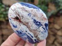 Polished Sodalite Standing Free Forms x 6 From Kunene River, Namibia