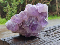 Natural Jacaranda Amethyst Quartz Clusters x 2 From Mumbwa, Zambia