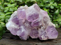 Natural Jacaranda Amethyst Quartz Clusters x 2 From Mumbwa, Zambia