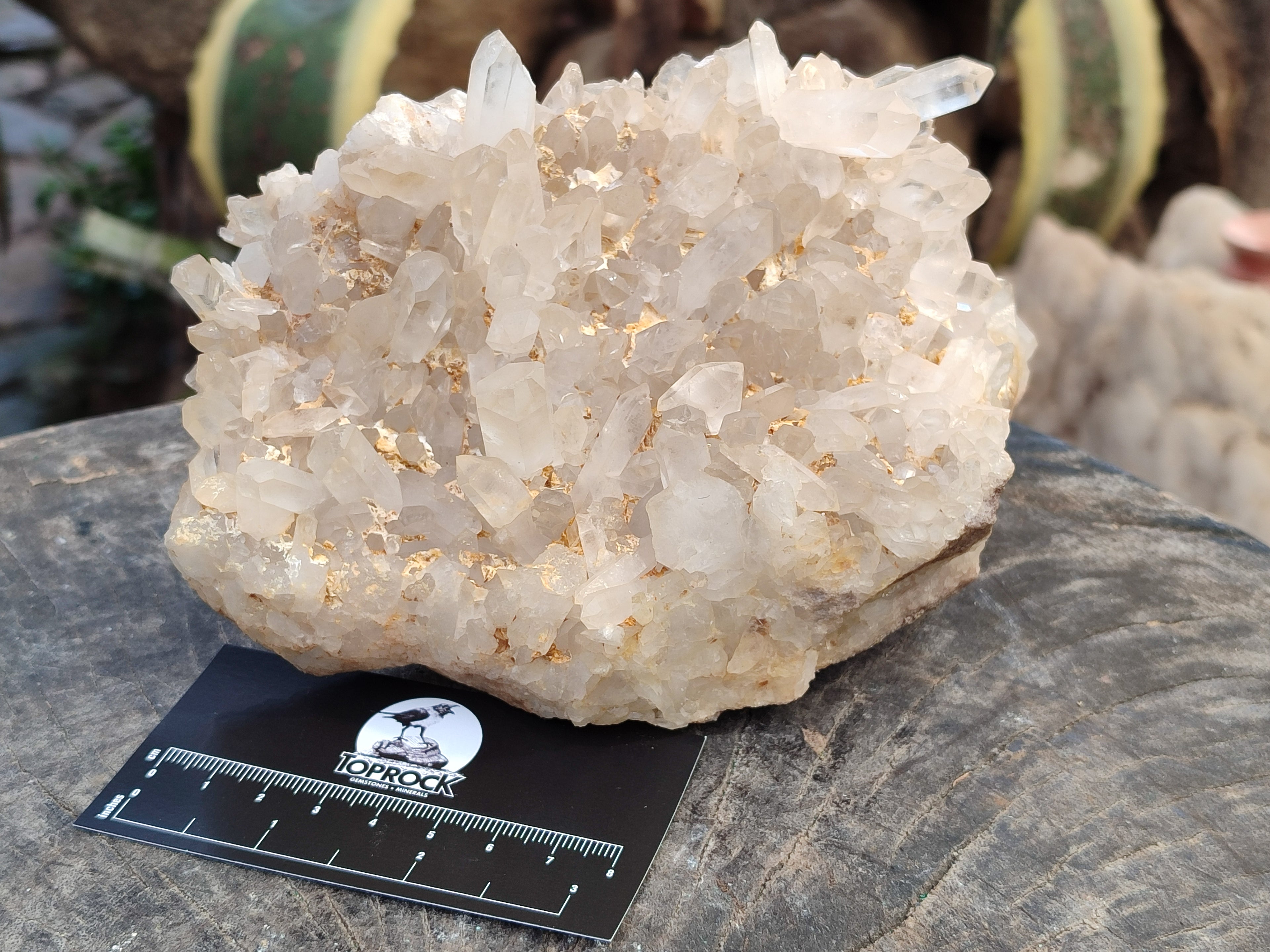 Natural Quartz Clusters x 3 From Madagascar - Toprock Gemstones and Minerals 