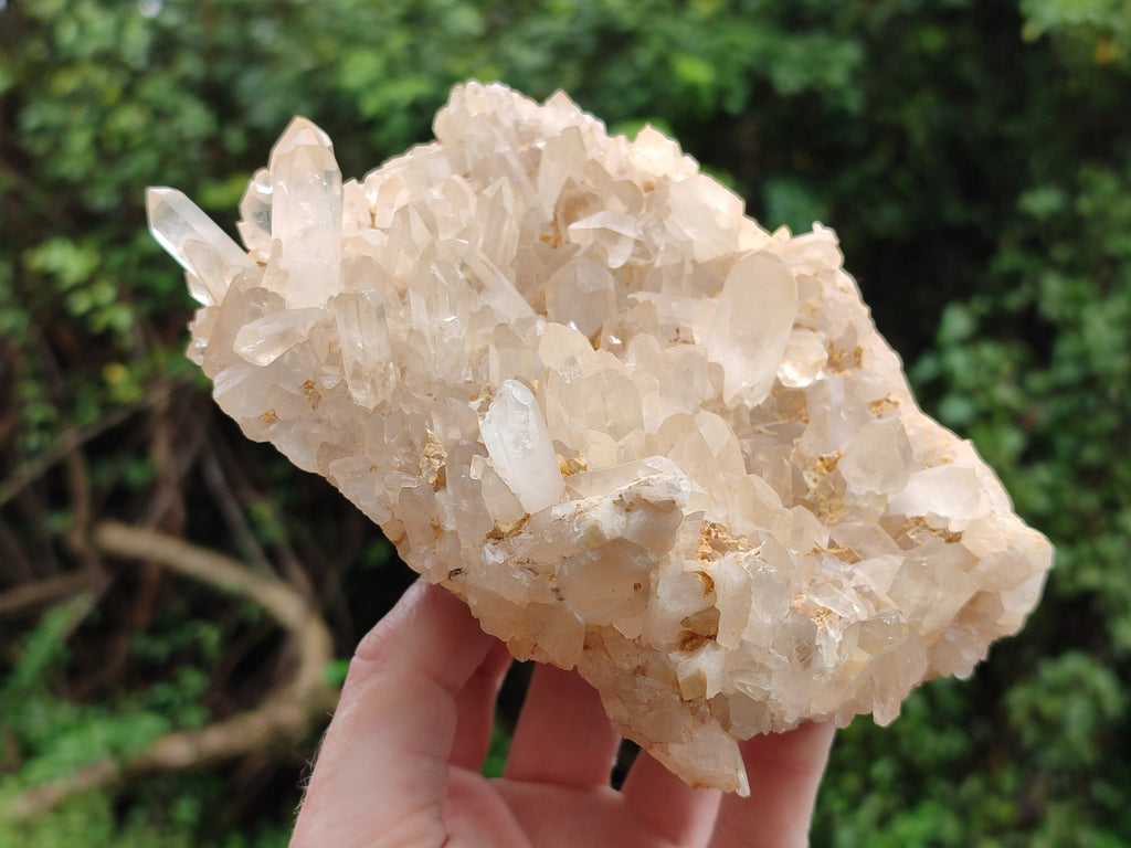 Natural Quartz Clusters x 3 From Madagascar - Toprock Gemstones and Minerals 