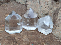 Polished Clear Quartz Crystals x 35 From Madagascar