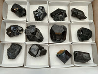 Natural Schorl Black Tourmaline Specimens x 12 From Erongo, Namibia
