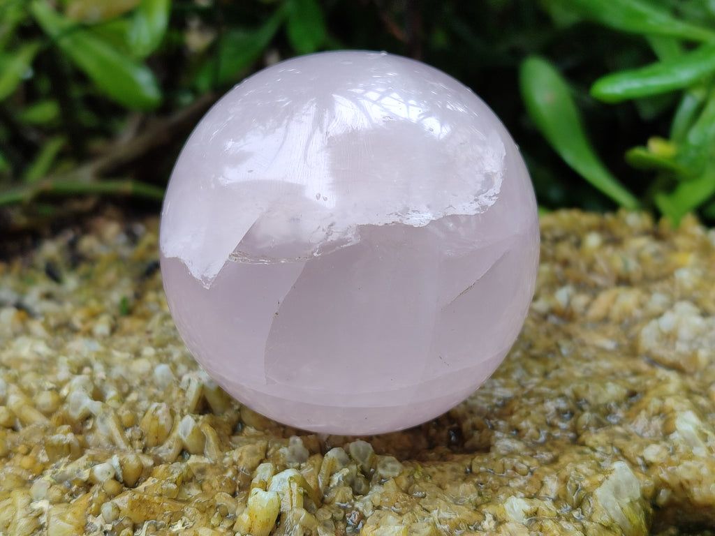 Polished Rose Quartz Spheres x 3 From Ambatondrazaka, Madagascar - Toprock Gemstones and Minerals 