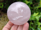 Polished Rose Quartz Spheres x 3 From Ambatondrazaka, Madagascar - Toprock Gemstones and Minerals 
