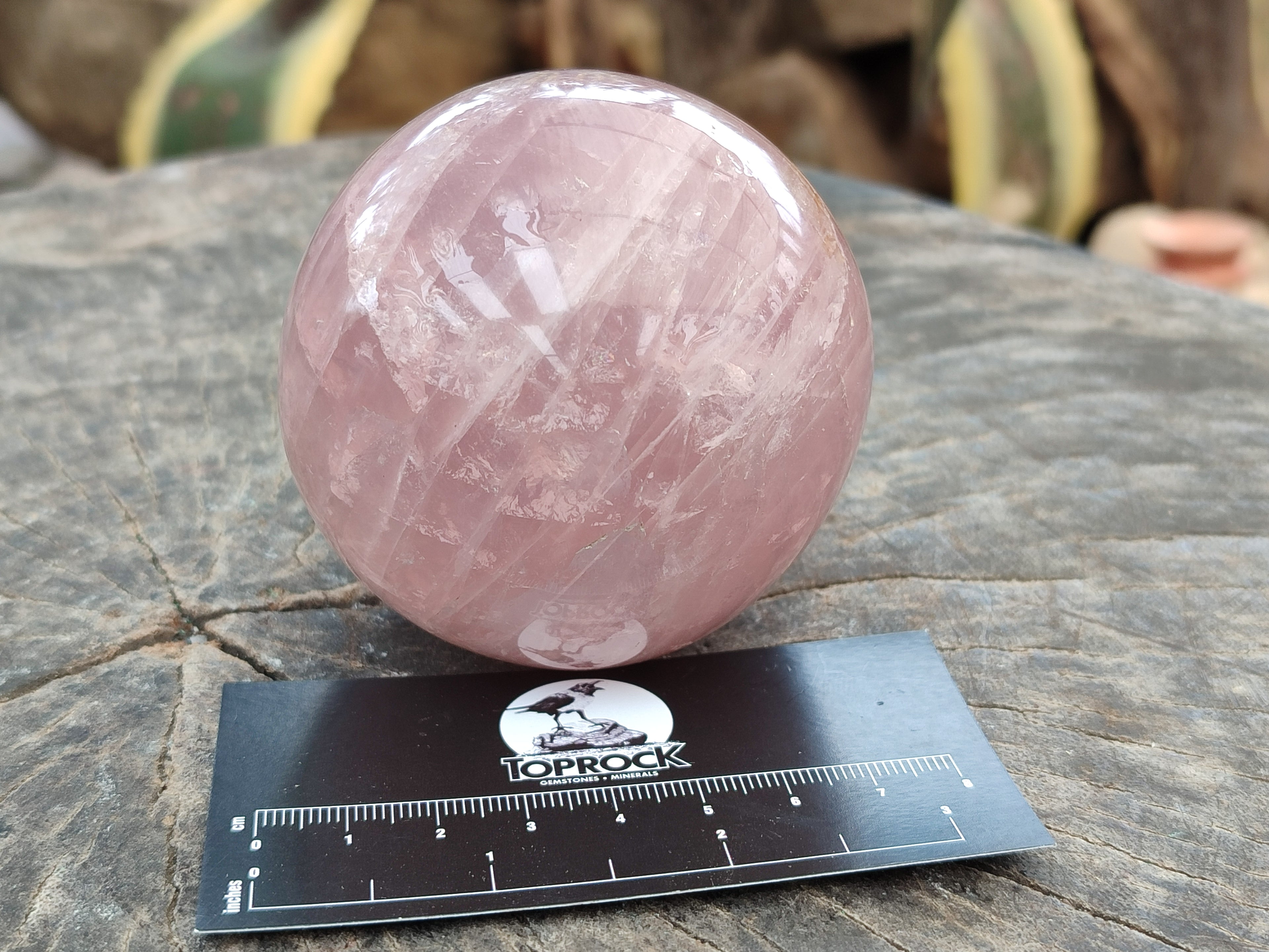 Polished Rose Quartz Spheres x 3 From Ambatondrazaka, Madagascar - Toprock Gemstones and Minerals 