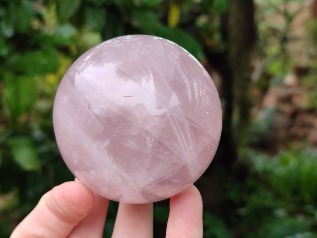 Polished Rose Quartz Spheres x 3 From Ambatondrazaka, Madagascar - Toprock Gemstones and Minerals 