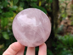 Polished Rose Quartz Spheres x 3 From Ambatondrazaka, Madagascar - Toprock Gemstones and Minerals 