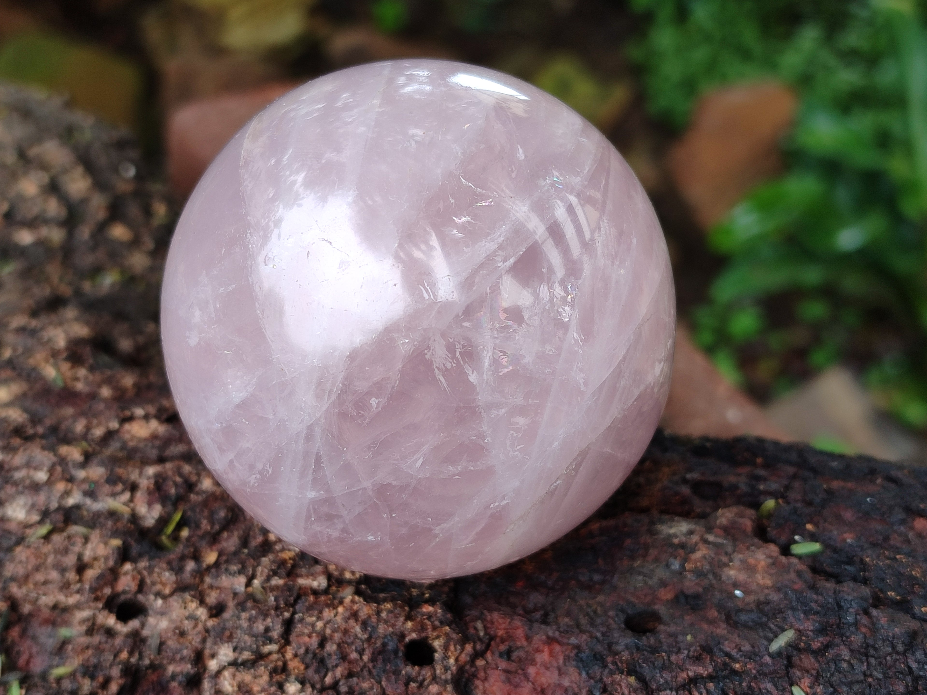 Polished Rose Quartz Spheres x 3 From Ambatondrazaka, Madagascar - Toprock Gemstones and Minerals 