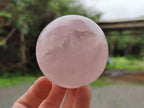 Polished Rose Quartz Spheres x 3 From Ambatondrazaka, Madagascar - Toprock Gemstones and Minerals 