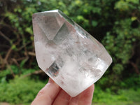 Polished Chlorite Quartz Points with Phantoms x 2 from Madagascar
