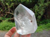 Polished Chlorite Quartz Points with Phantoms x 2 from Madagascar
