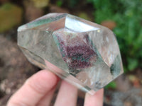 Polished Chlorite Quartz Points with Phantoms x 2 from Madagascar