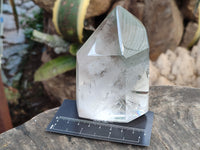 Polished Chlorite Quartz Points with Phantoms x 2 from Madagascar