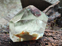 Polished Chlorite Quartz Points with Phantoms x 2 from Madagascar