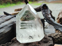 Polished Chlorite Quartz Points with Phantoms x 2 from Madagascar