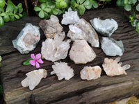 Natural Mixed Matrix Brandberg Quartz Clusters x 12 From Brandberg, Namibia