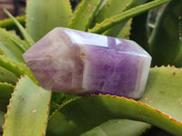 Polished Chevron Amethyst Points x 4 from Ankazobe, Madagascar